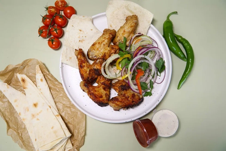 Шашлык из куриных крылышек
